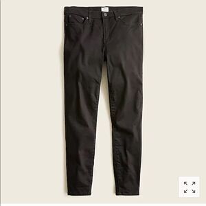 *J.Crew 8" stretchy toothpick jean in true black